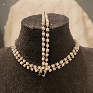 Chic White Beaded Necklace